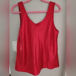 Vintage Cinema Etoile Satin Lingerie Top L